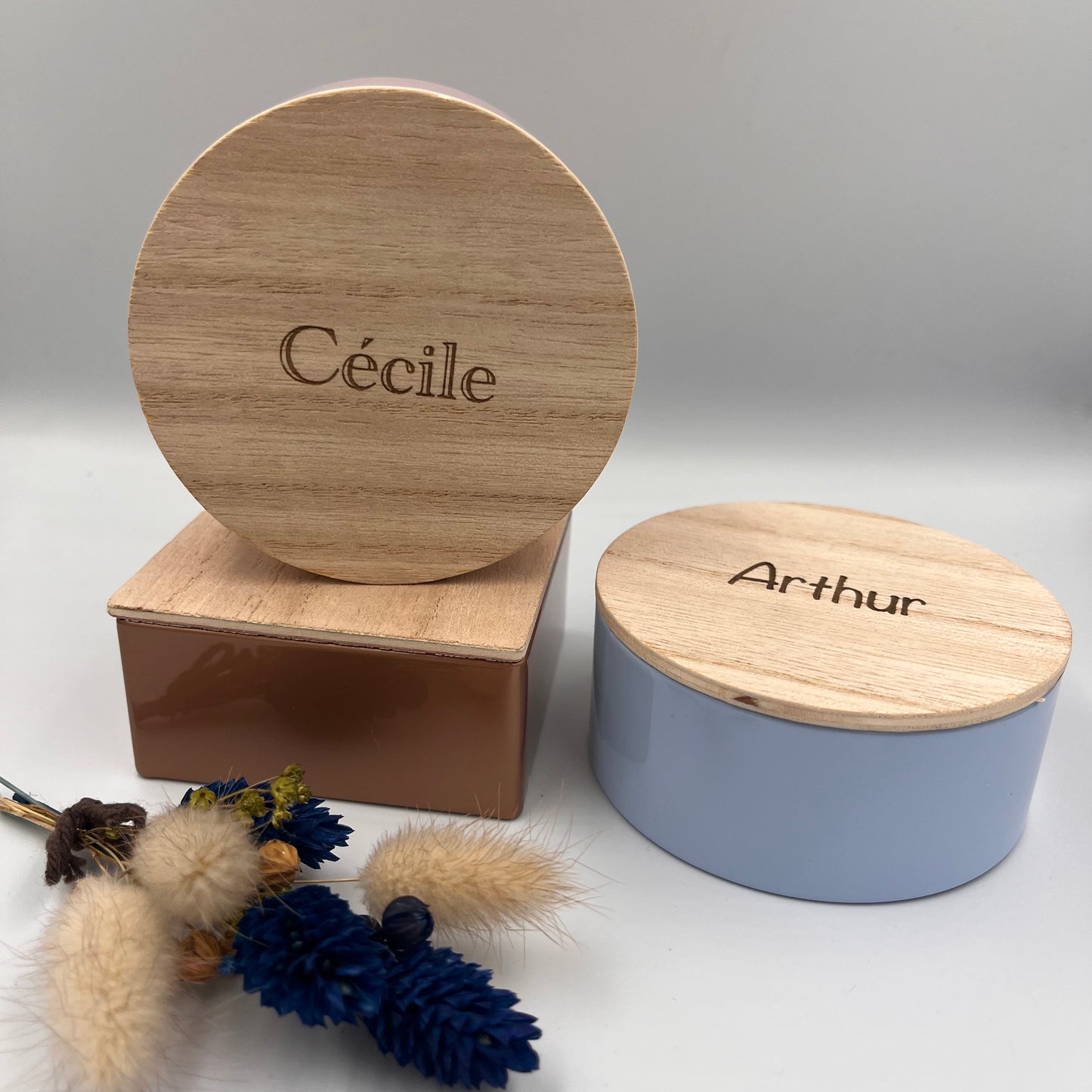 Blikken doosje met gravure - 10 stuks