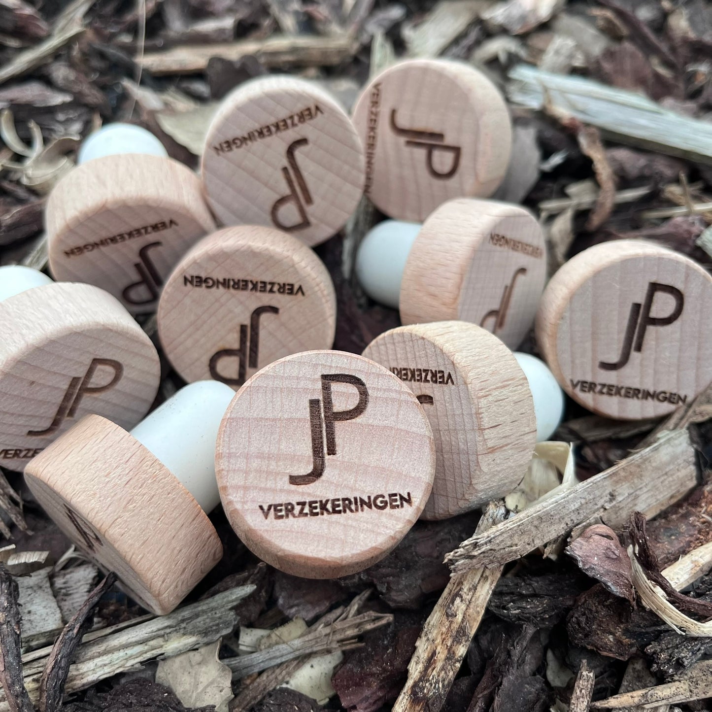 Wijnstopper met naam of logo 10 stuks