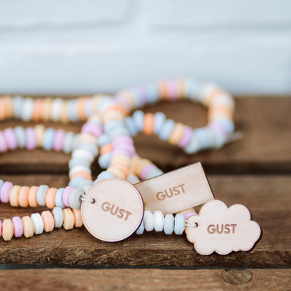Rond label doopsuiker DIY set van 10st