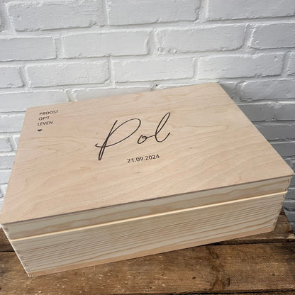 Herinneringendoos baby met naam