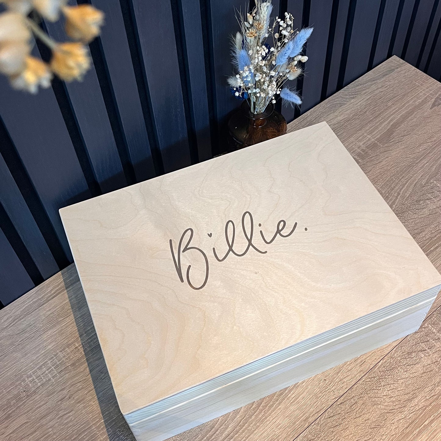 Herinneringendoos baby met naam