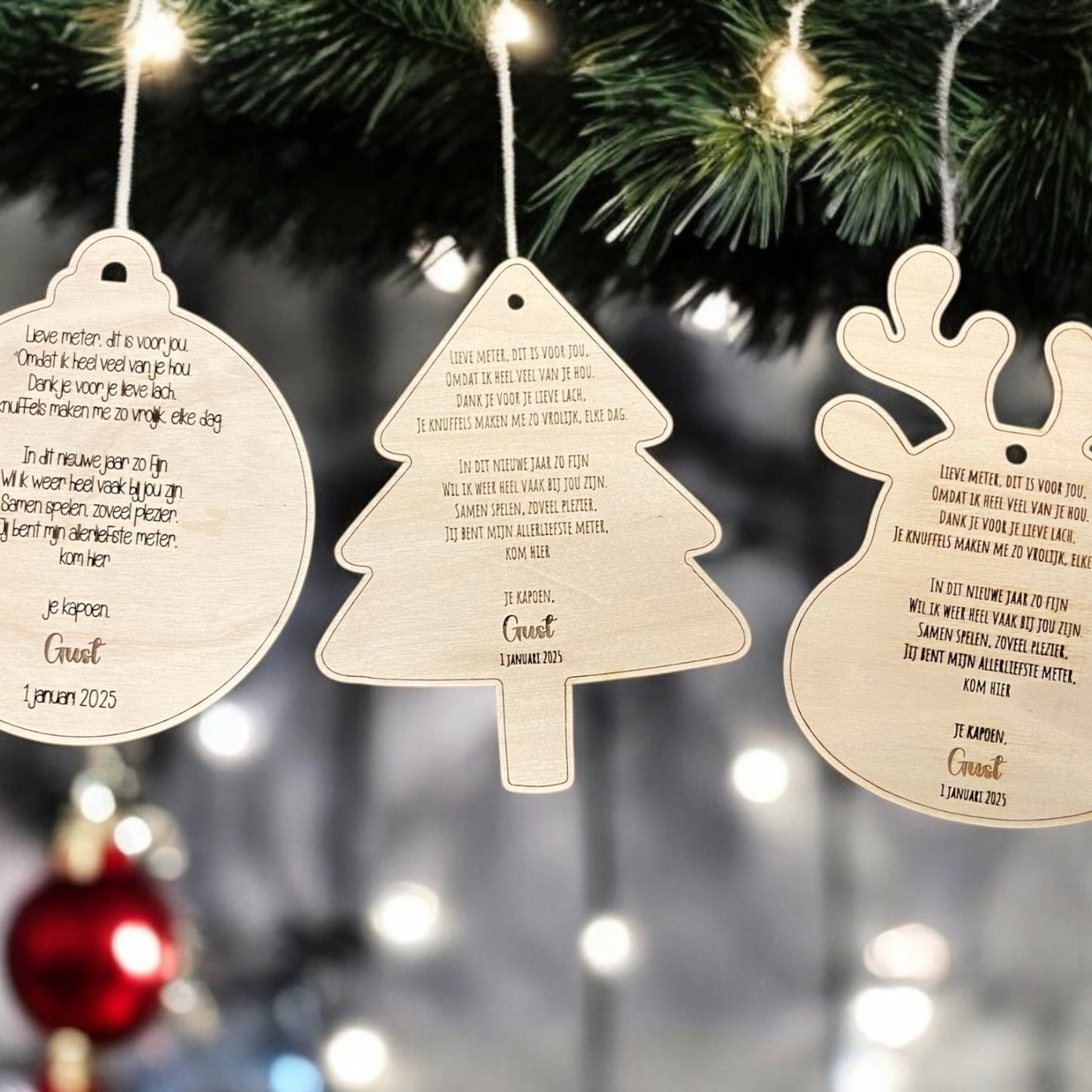 Houten Nieuwjaarsbrief