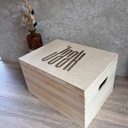 Herinneringendoos baby met naam