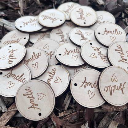Rond label doopsuiker DIY set van 10st