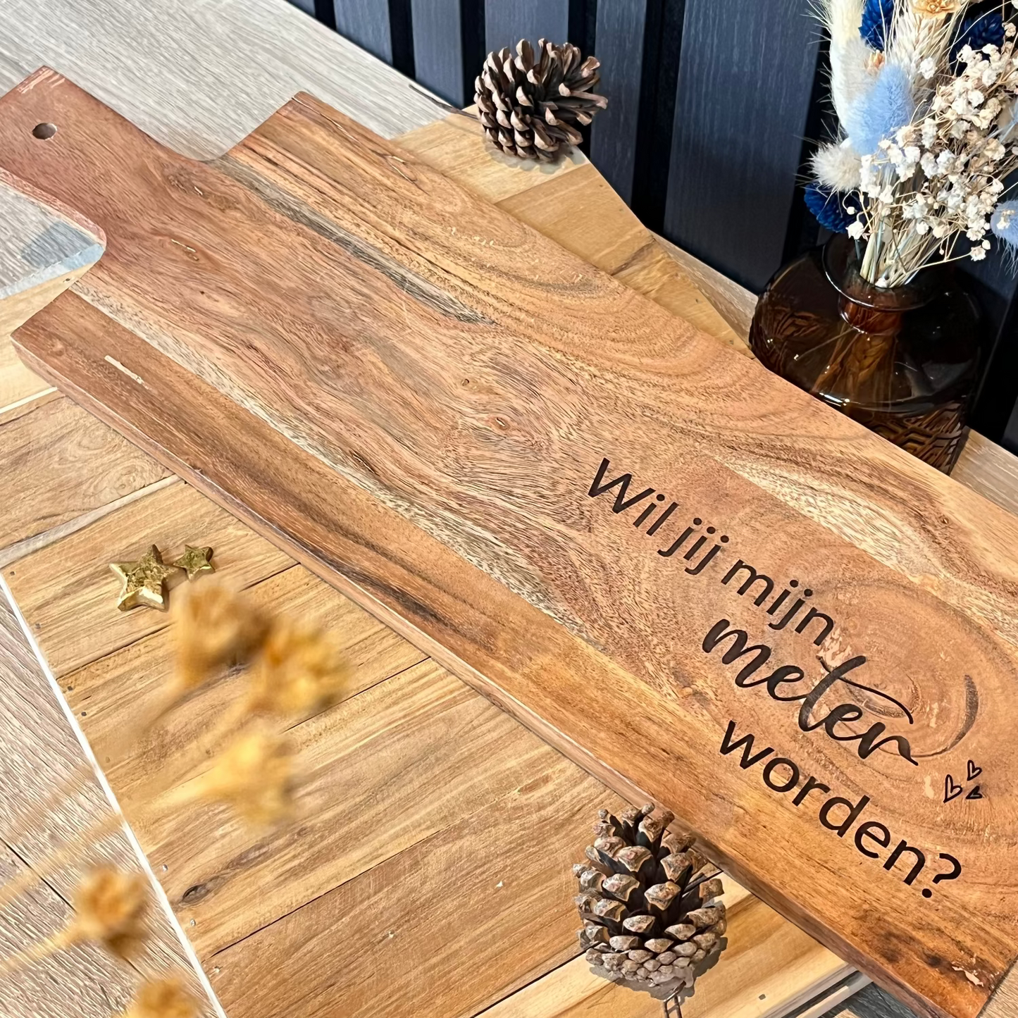 Gegraveerde snijplank Meter Vragen