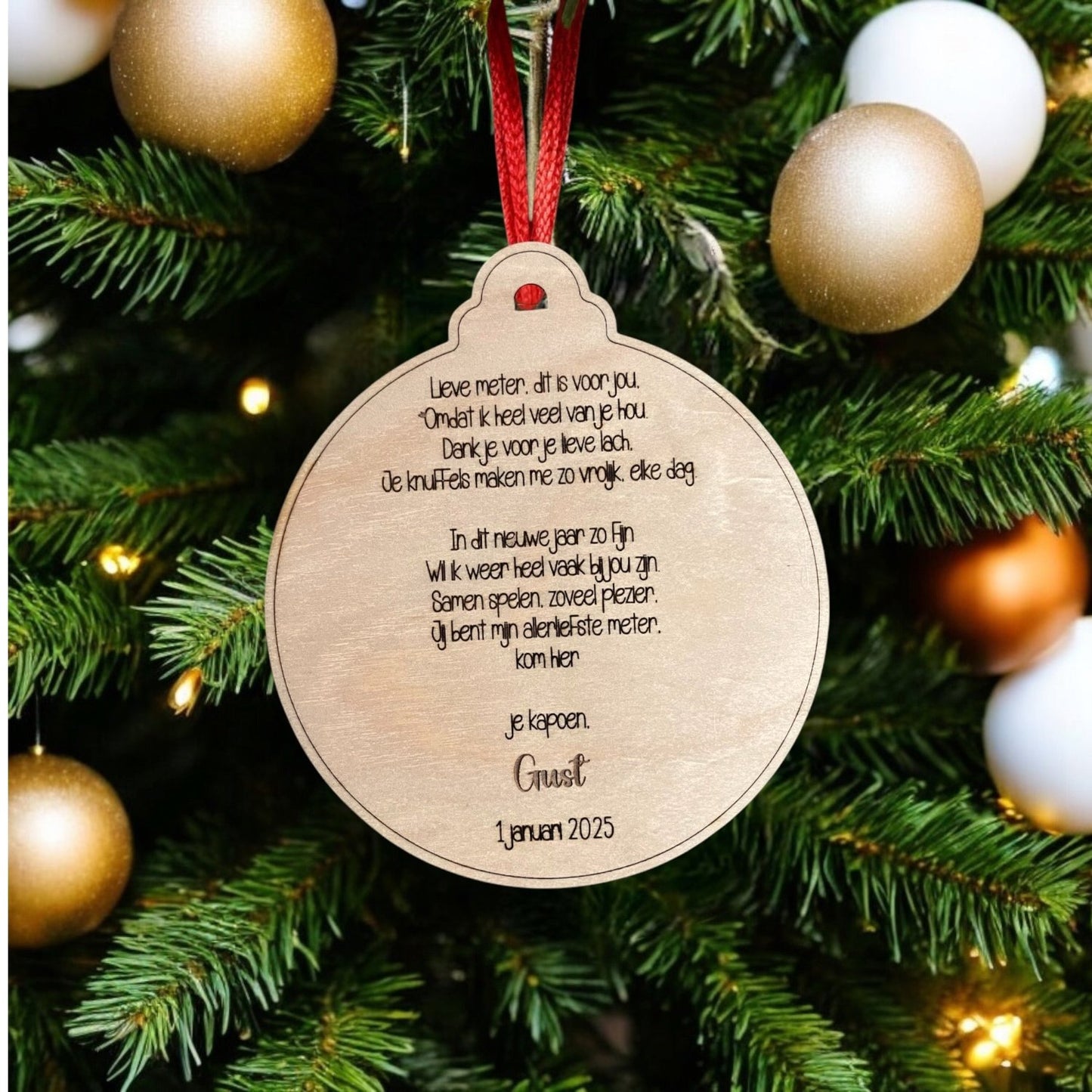 Houten Nieuwjaarsbrief