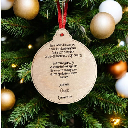 Houten Nieuwjaarsbrief