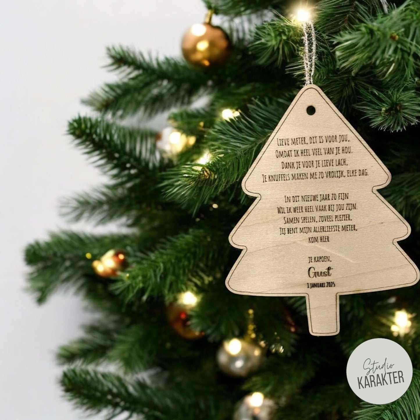 Houten Nieuwjaarsbrief