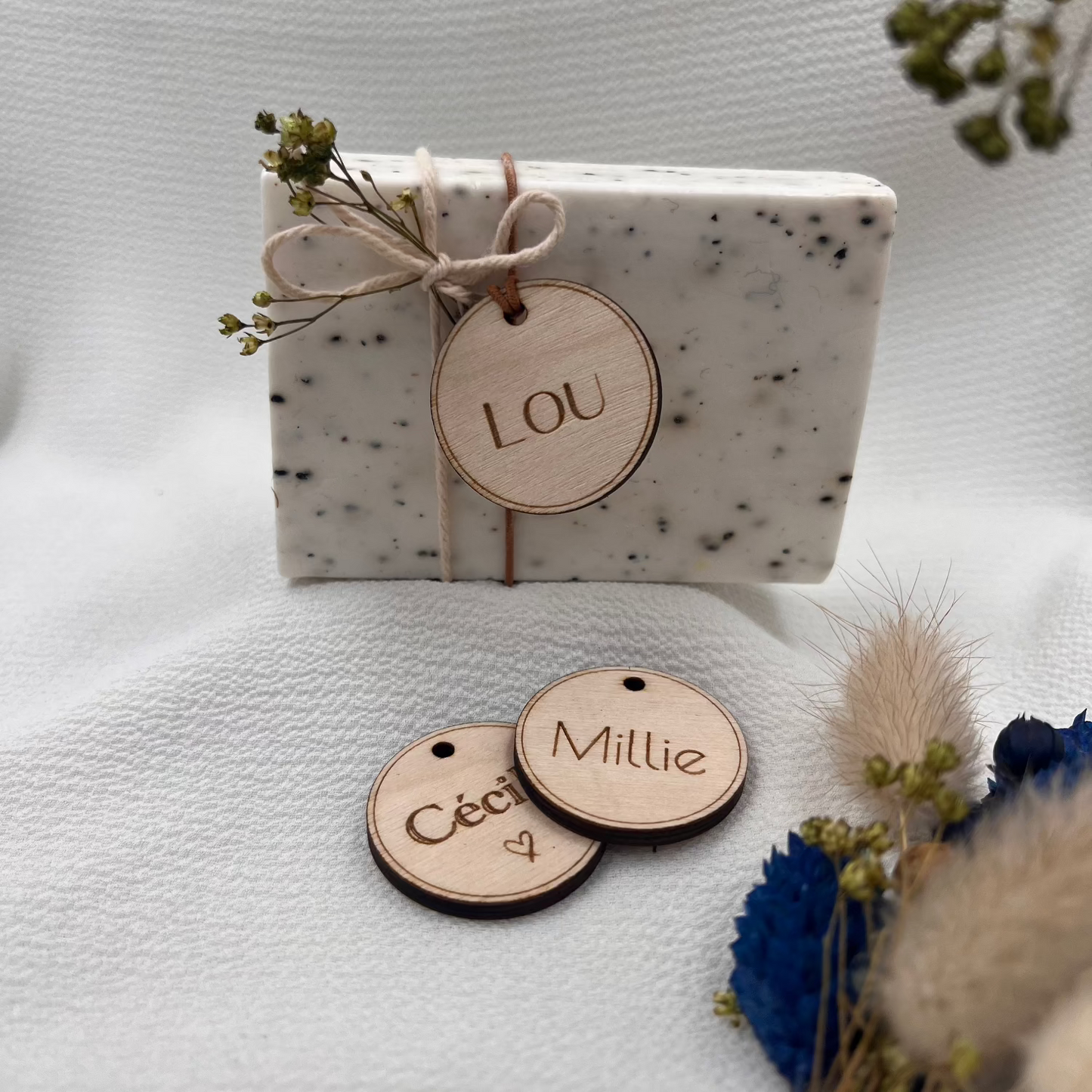 Rond label doopsuiker DIY set van 10st
